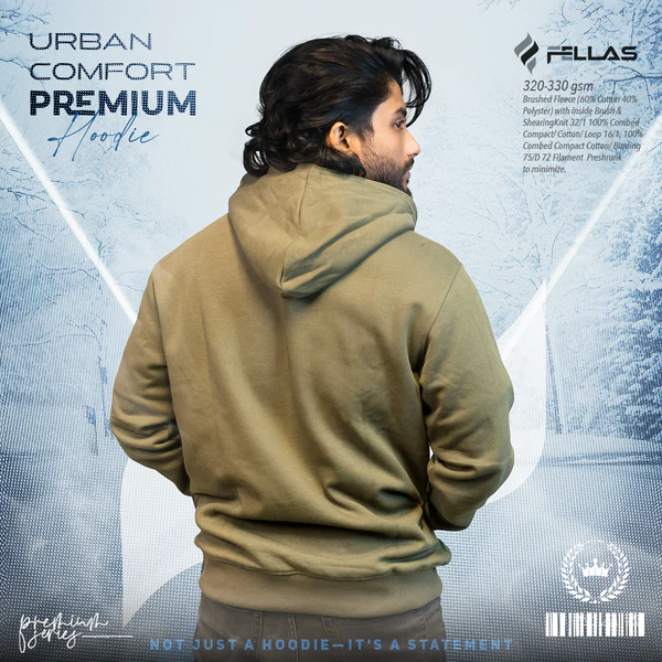 Boss Premium Hoodie- Olive