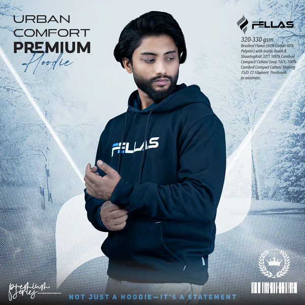 Fellas Premium Hoodie- Blue