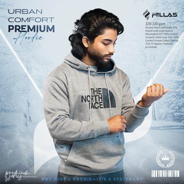 Fellas Premium Hoodie- Grey
